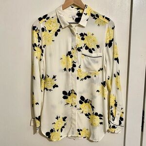 GANNI // floral button down 36